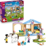 LEGO Friends Animal Vet Clinic – Educational Toy w/a Horse Stable, 2 Mini Dolls, Pet Dog, Bunny & Cat Figures Plus Accessories – Birthday Gift for 4 Year Old Girls – 42696