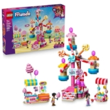 LEGO Friends Candy & Cupcake Ferris Wheel – Interactive Toy w/Carnival Games, 3 Mini Dolls & Accessories – 42700