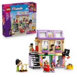 LEGO Friends Music Shop & Apartment Toy with 3 Mini Dolls, a Pet Corgi Animal Figure & Musical Instruments incl. a Piano, Drum Kit 42653