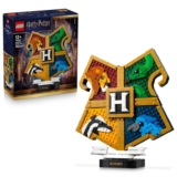 LEGO Harry Potter Hogwarts House Crest Toy – 3D Wall Art Model w/Animals – 76462