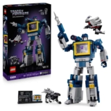 LEGO Icons Transformers: Soundwave Set for Adults – Display Model Kit with Convertible Figures incl. Laserbeak & Ravage