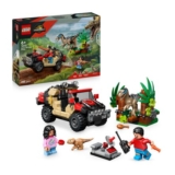 LEGO Jurassic World Raptor Off-Road Escape Dinosaur Toy – Incl. 2 Dino Figures
