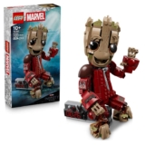 LEGO Marvel Ravager Jumpsuit Groot Figure – Collectible Superhero Toy – 76341