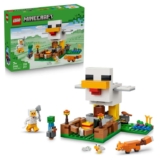 LEGO Minecraft Chicken Farm – Chicken Fan Minifigure, Baby Zombie & Fox Mob Figures – 21585