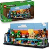 LEGO Minecraft Mini Biomes Toy – DIY Miniature Room Decor Kit – 3D Puzzle w/ 5 Microfigures – Gaming Gift for 12 Year Old Boys, Girls & Teens – 21589