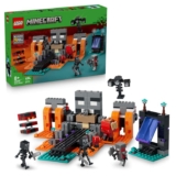 LEGO Minecraft Wither Battle – Interactive Toy with Crimson Warrior, Strider, Magma Cube & 2 Wither Skeleton Mob Figures — 21590