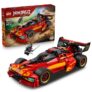 LEGO NINJAGO X-1 Ninja Charger 15th Anniversary – Race Car Model Kit w/Motorbike Toy & 3 Minifigures incl