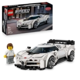 LEGO Speed Champions Bugatti Centodieci Hyper Sports Car Toy – Car Model Kit with a Driver Minifigure