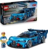 LEGO Speed Champions Bugatti Vision GT Hyper Sports Car Toy – Model Kit w/a Collectible Driver Minifigure 77253