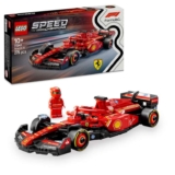 LEGO Speed Champions Ferrari SF-24 F1 Race Car Toy with a Collectible Formula 1 Driver Minifigure (77242)