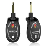 LEKATO Wireless Guitar System Rechargeable Transmitter & Receiver Digital System Cordless – w/voucher – Sold By ZMUK FBA
