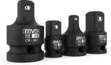 LEXIVON Impact Socket Adapter Reducer, Set of 4, 1/2 1/4 to 3/8 3/8 to 1/4 1/2 Converter Adapter Set Fits Impact Driver