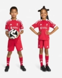 LFC adidas Kids 25/26 Home Mini Kit – Sizes 18-24 2-3