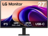 LG 27U631A-B – 27 QHD (2560×1440), IPS Panel, 100Hz, sRGB 99%, USB-C & HDMI Monitor – HSD/BLC/Unidays code