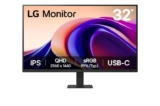 LG 32 QHD 100Hz IPS Monitor USB-C Black – Member Price – With hsd/Student/Work Discounts