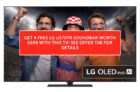 LG OLED65G56LS G5 65 inch Smart 4K TV plus free sound bar and 10% lg cash back plus 4% blue light discount – With Code