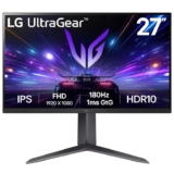 LG Ultragear Gaming Monitor 27GS65F, 27 Inch, 1080p, 180Hz, 1ms, IPS Display, HDR 10, NVIDIA G-Sync Compatible & AMD