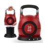 LIFERUN 7-in-1 Adjustable Kettlebell 20kg Red