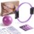 LIONSCOOL Pilates Ring Set – Premium14Magic Circle with Dual Padded Handles – Includes Pilates Mini Ball & Highly Elastic Resistance Bands & Workout Guide & Bag