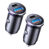 LISEN 12V Car Charger USB Adapter 2 Pack 69W