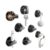 LISEN Magnetic Cable Clips 8-Pack with 4 Adhesive Pads