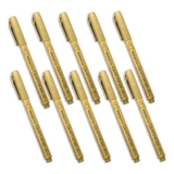 LLXUANKK 10-Pack Golden Metallic Markers, Non-Toxic