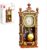 LN Cozy CORNE Retro Pendulum Clock 3D Wooden Puzzle DIY Building Set with Real Clock Function & Linked Mechanical Pendulum Unique Home Decor Gift for Adults, Teens 751-Piece