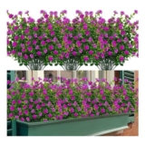 LOMOHOO 8 Bundles Artificial Flowers for Home Garden Decor