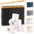 LONBET Toilet Roll Storage for 12 Rolls, Stackable & Foldable – The Ultimate Bathroom Organizer – Waterproof Toilet Paper Storage with Bamboo Lid – Elegant Toilet Roll Basket, Black