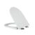LOORMEI Toilet Seat Soft Close with 360 Adjustable Hinge Hygienic D-Shape Top Fixing – White, 470 x 362mm