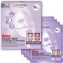 LOreal Paris Glass Skin Korean Face Mask 4 Pcs, Revitalift Filler Hydrogel Glow Mask, Korean Inspired Skincare, Visibly Transform Skin, Dewy, Plumped and Refreshed Look