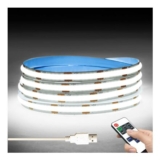 LRGBST 3M White COB LED Strip, USB DC5V Dimmable Remote