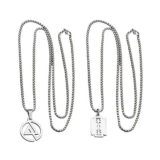 LSYYSL 2-Piece Fashionable Pendant Necklaces, Personalized Hip-Hop