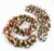 LUVDECO 2 Pack 2.5m Artificial Rose Vine Garland, Silk Hanging Flowers for Indoor Ceiling, Wedding Wall Home Decor, Fake Floral Garland for Bedroom Party Ceremony (Almond)