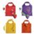 LUVDECO 4-Pack Foldable Reusable Bags with Fruit and Animal Patterns