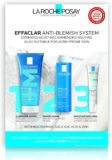 La Roche Posay Effaclar 3-Step Anti-Blemish System Kit, Complete Skincare Routine, Cleanser 200ml, Toner 200ml, & Moisturiser 40ml, Suitable For All Skin Types Including Oily & Blemish-Prone Skin