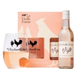 La Vieille Ferme Rose Wine Gift Set, 187 ml, Tumbler Glass
