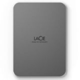 LaCie 2TB Portable External Hard Drive, 2.5inch, Space Grey, for Mac & Windows Rescue Data Recovery included