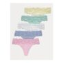 Lace Top Thongs 5 Pack