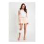Lace Trim Chiffon Shorts