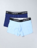 Lacoste 2 Pack Boxer Navy/Blue – Size S