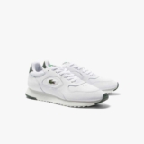 Lacoste Mens Line Track Trainers – White (Sizes 6 & 7) – w/code