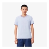 Lacoste Stretch Pique Stripe Collar T-Shirt