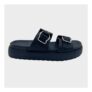 Ladies Black Buckle Trim Slider Sizes 3 & 4 Only