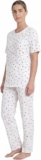 Ladies Cotton Pyjama Set Short Sleeve Top Long Leg Star Print PJs UK 4 to 24 New