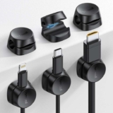 Lamicall 6 Pack Spring Cable Holder Clips – Phone Charging Cable Keeper – Black (8mm). Sold by LA-Malta-Store FBA