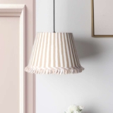 Lampshade – Natural Stripped Tassel Shade 30cm – In Store Basingstoke
