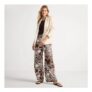 Lands End Wide Leg Printed Pull-on Trousers