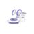 Lansinoh 2-in-1 Double Electric Breast Pump with Bottles