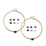 Lapis Lazuli & Interchangeable Multi Gemstones Necklace Yellow Tone 59.50 Ct